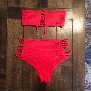 Spiritual Gangster High Waist two piece swimsuit
